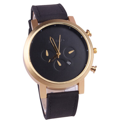 

Mens Simple Three-Piece Quartz Watch Mens Calendar Watch Scrub Belt Casual Watch