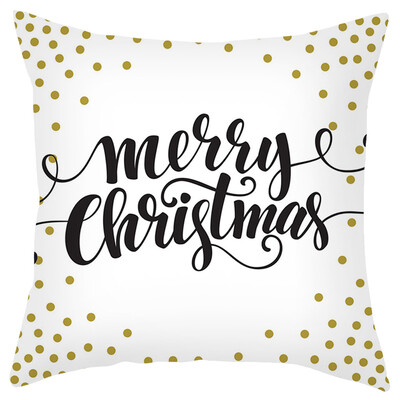 

Siaonvr Merry Christmas Short Plush Pillowcase Sofa Pad Set Home Decoration 18x18 Inch