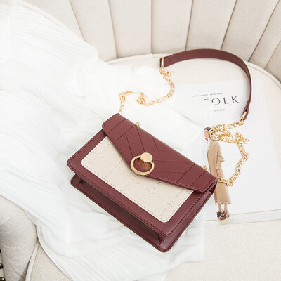 

The little girl Korean version of Joker shoulder bag fashion western style slung chain small square bag