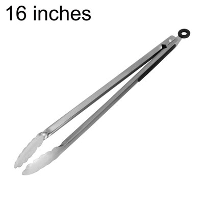 

9121616inch Stainless Steel BBQ Tongs Kitchen Food Salad Buffet Grill Clip