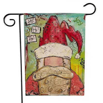 

Siaonvr Christmas Garden Flag Santa Claus Double Sided Banner Outdoor Lawn Decor Flag