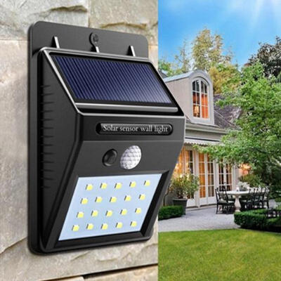 

Solar Power 20 LED PIR Motion Sensor Wall Light Waterproof Outdoor Safety Lamp