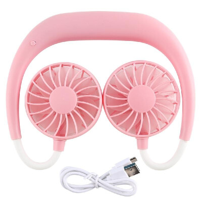 

New Neckband Fan Handheld Sports Fan 3 Speeds Adjustable Wearable Fan Charging Hanging Fan Portable Lazy USB Travel Fan