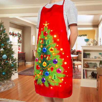

Toponeto Christmas Personality Apron Bar Restaurant Waiter Christmas Decoration Apron