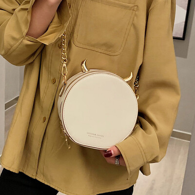

New small bag summer small round bag French small chain bag handbags new 2019ins foreign gas Messenger bag