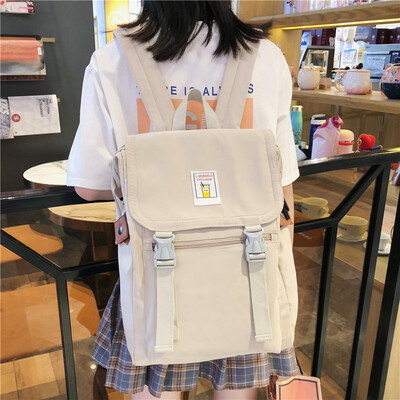 

Japanese schoolbag Korean version high school ins Fengyuan ulzzang backpack female double shoulder bag female junior high school s