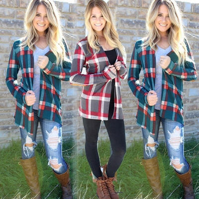 

New Women Cardigan Long Sleeve Knitted Sweater Outwear Loose Jacket Coat Outwear