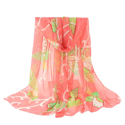 

Gobestart Fashion Women Butterflies Printing Long Soft Wrap Scarf Shawl Scarves