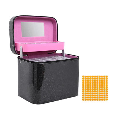 

126 Bottles Diamond Storage Box Shining Powder Design Diamond Embroidery Rhinestones Painting Accessory Jewelry Beads Small Parts