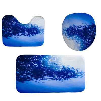 

〖Follure〗3pcs Non-Slip Bath Mat Bathroom Kitchen Carpet Doormats Decor
