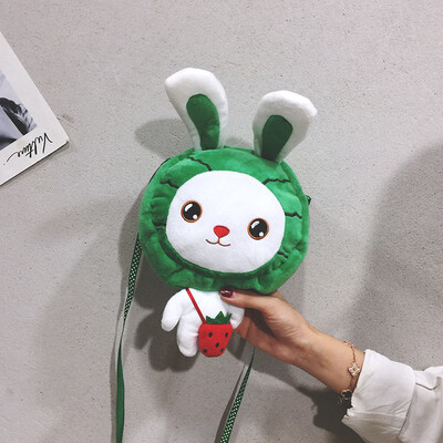 

Cartoon cute childlike bunny shoulder bag 2019 new wave casual fashion plush toy girl Messenger bag