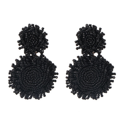 

JURAN 2019 New Design Handmade Beaded Drop Earrings For Women Charm Pendant Statement Dangle Earring Jewelry
