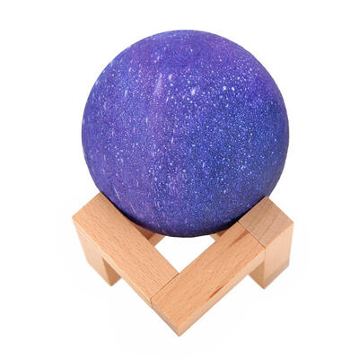 

3D Print LED Moon Lamp USB Rechargeable Bedroom Night Light Gift Purple