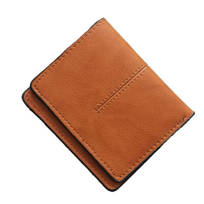 

Lady Solid Color Faux Leather Purse Card Holder Ultra Thin Bifold Short Wallet