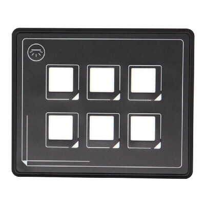 

2019 New 12v 24v Button Switch Panel 6 Pin Film Waterproof IP66 Universal Circuit Control with PPTC wUSB Cable& Membrane Control