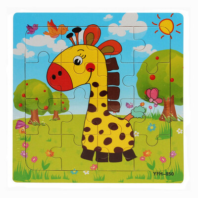 

Gotoamei Wooden Puzzle Educational Developmental Baby Kids Training Toy Christmas Gift