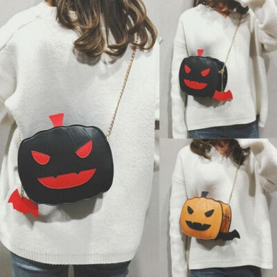 

Girls Casual Halloween Pumpkin Shaped Demon Messenger Shoulder Bag Purse Handbag