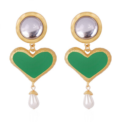 

Solememo Punk ZA Double Heart Pendant Necklace For Women Red Hearts Necklace For Party Wedding Jewelry Gifts Wholesale N6803