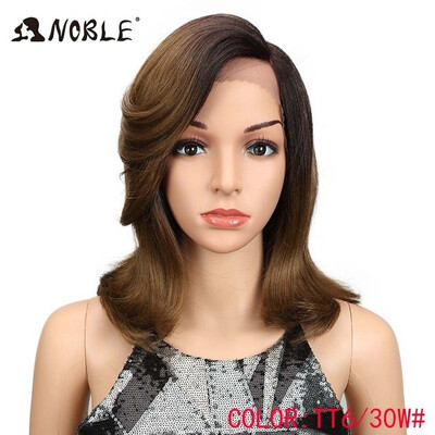 

Noble Straight Synthetic Hair Lace Front 134 L Part Bob Wigs 14" Wigs for Black Women 2 Colors Ombre Hair Choice Cosplay Wigs