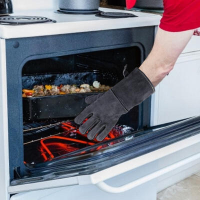 

Greensen Outdoors BBQ Cooking 500℃ Heat Resistance Glove For Grilling Baking Welding