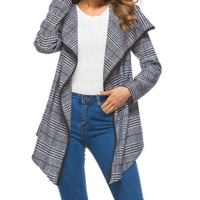 

Toponeto Womens Ladies Winter Lattice Ruffle Lapel Long Sleeve Warm Coat