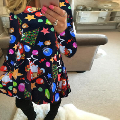 

Ebay AliExpress Amazon Wish Explosion Santa Claus Lucky Star Ice Snow Ball Dress 0218 black