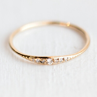 

Fashion Women Exquisite Small Filled Tiny diamond Ring Ring