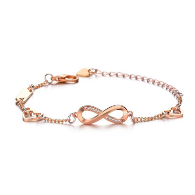 

Light Luxury Woman Bracelet Elegant Ladies Infinity Symbol Bracelet Popular micro-inlaid zircon bracelets women