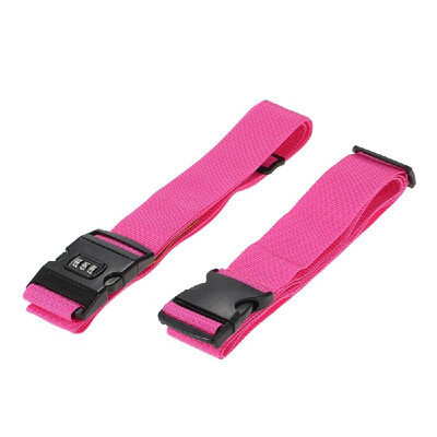 

Long Cross Luggage Strap Separable Suitcase Belts Travel Tags Accessories with 3 Dial Combo Lock Bag Bungee Strap Yellow