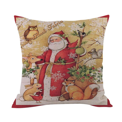 

〖Follure〗Merry Christmas Cushion Cover Square Pillow Case Home Decor