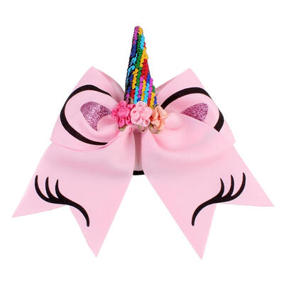 

Girls Sequins Cute Ox Horn Headwear Headband Bowknot Party Hair Accessories