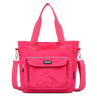 

Large capacity Oxford single shoulder canvas bag lady slanting waterproof nylon bag leisure mother bag