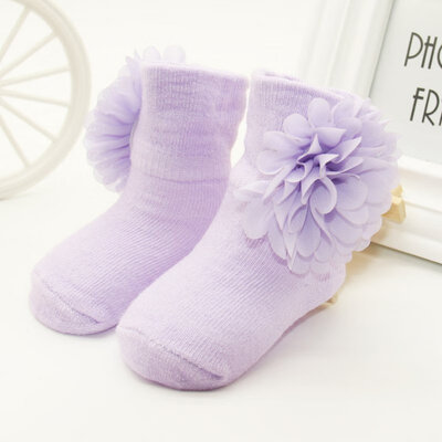 

0-6 Month Toddlers Infants Ankle Socks Baby Girls Princess Flowers Socks