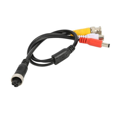 

M12 4Pin Aviation Head Female to BNCRCADC CCTV Camera AV Adapter Cable