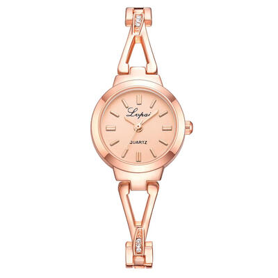 

Top Brand Women Watches Rose Gold Dial Ladies Quartz Wristwatch High Quality Alloy Strap Fashion Clock Relojes Para Mujer50