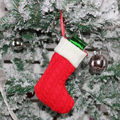 

Siaonvr Christmas Supplies Gift Bag Christmas Tree Wool Knit Socks Christmas Bag