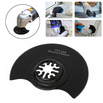 

Black 88mm HCS Semi-Circular Multi-Cutter Cutting Oscillating Tool Accessories