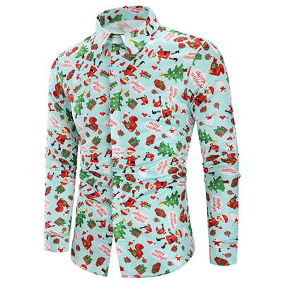 

Christmas Animal Gifts Printed Long Sleeves Shirt
