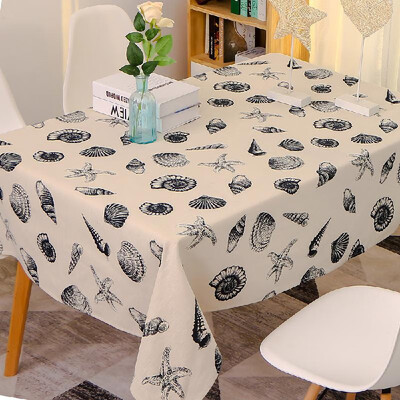 

Tablecloth Rectangle Table Cloth Cotton Linen Wrinkle Free Anti-Fading Tablecloths Washable Dust-Proof Table Cover for Dining Kit