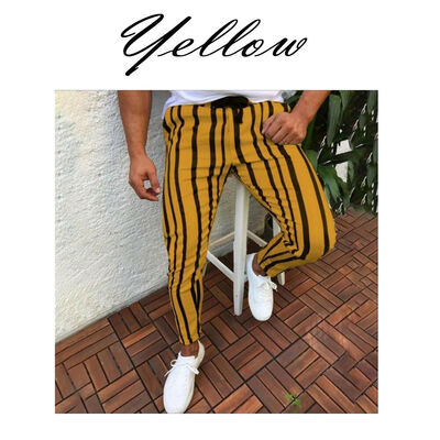 

Mens Skinny Slim Fit Stretch Denim Jeans Striped Pants Biker Jogger Trousers