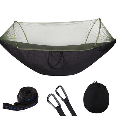 

Outdoor Camping Parachute Cloth Anti-mosquito Hammock Automatically Open