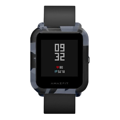 

Camouflage Soft Watch Case Compatible with Amazfit Bip Youth Smart Watch Cases Silicone Protective Shell Miband