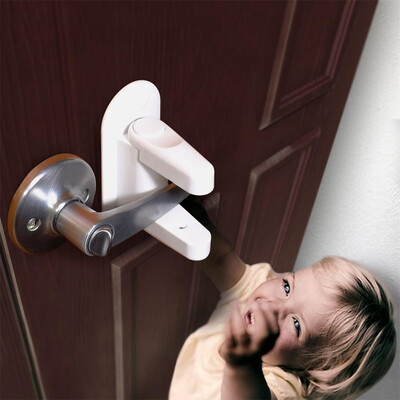 

〖Follure〗Door Lever Lock 2 Pack Child Proof Doors & Handles Adhesive Child Safety