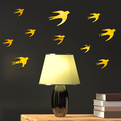 

Toponeto 3D Diy Swallow Shape Acrylic Wall Sticker Modern Stickers Decoration