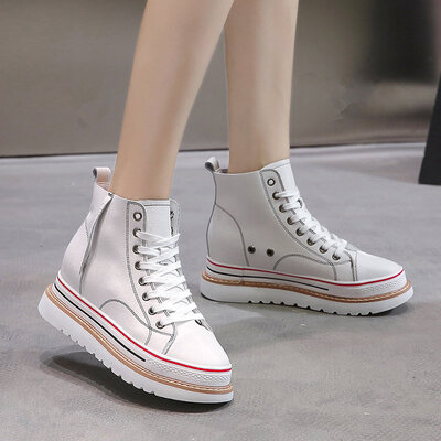 

Fashion Martin boots high-heeled shoes thick soles high heels autumn casual womens shoes short boots breathable