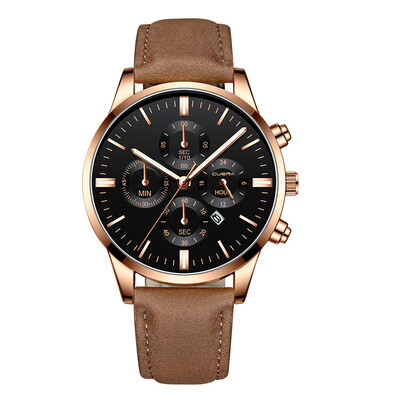 

Gobestart Men Military Sports Watch Luxury Analog Sport Leather Quartz Mens Watches