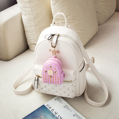 

Shoulder bag female Korean mini bag fashion Joker student bag studded womens backpack