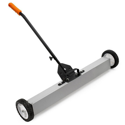 

Ktaxon 24" Heavy Duty Handle-Type Magnetic Sweeper Pick Up Roller Push Broom Tool Magnetic Pick-Up Rolling Sweeper