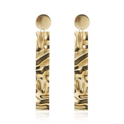 

Simple Retro Metal Exaggerated big Earrings 2019 Geometric Statement Long earrings for women Dangle Earrings Jewelry