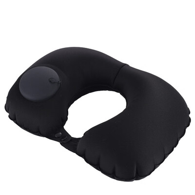 

U-Shape Automatic Inflatable home Travel Pillow Neck Pillow Rest Air Inflatable Pillows Neck Cushion Travel Folding Press Type Pil